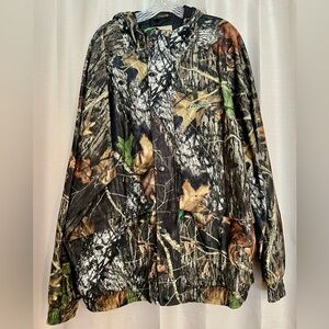 Mossy Oak Field Staff Camo Hunting Jacket Men’s 2XL Hooded